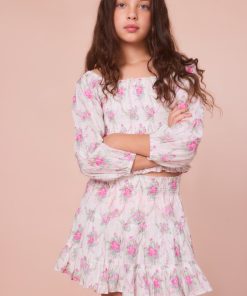 Girls Raf Cotton Floral Skirt
