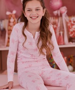 LoveShackFancy x Roller Rabbit Kids Hearts Juniper Pajama
