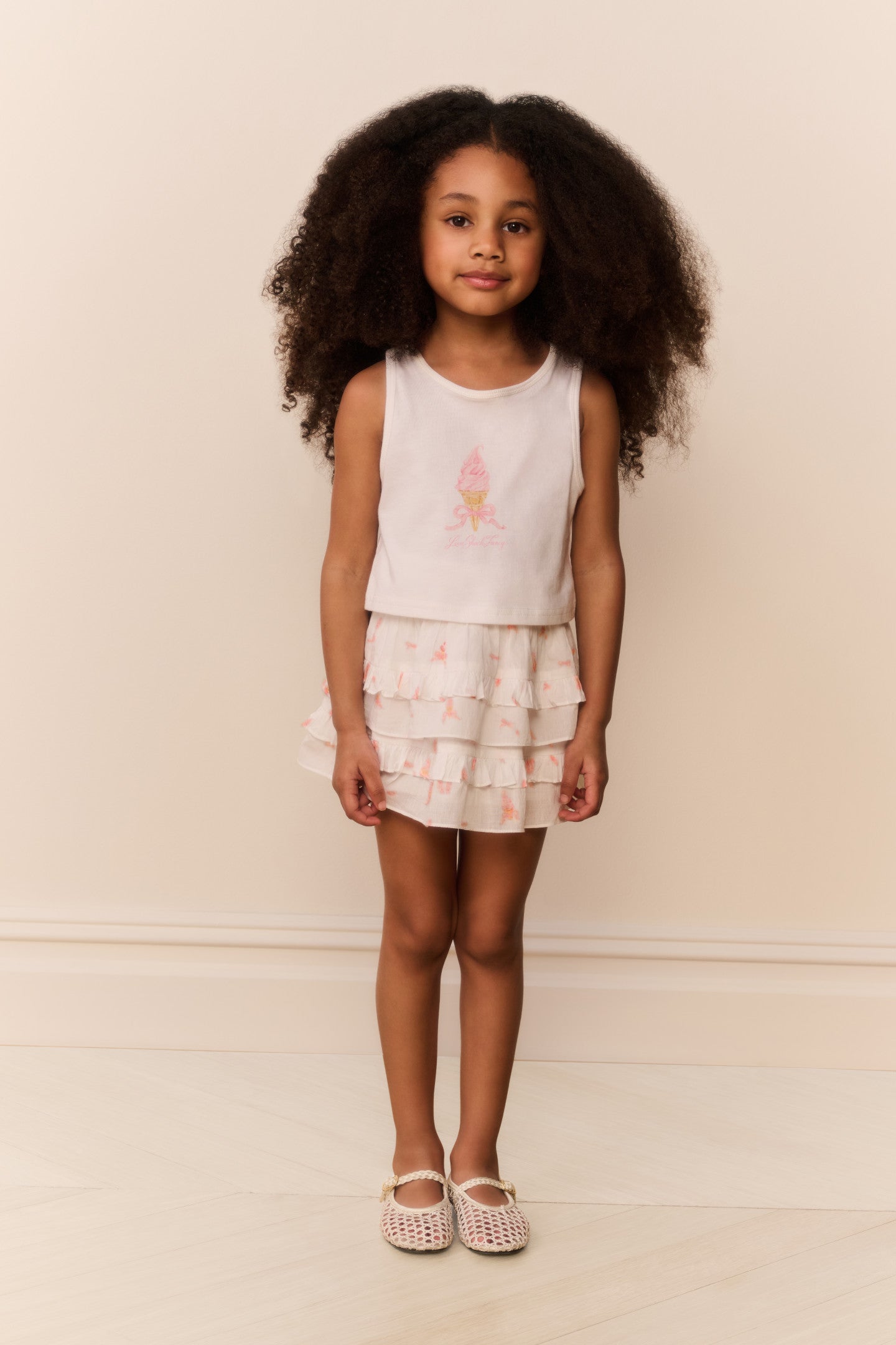 Little Girls Vanilla Twirl Tank - Image 2