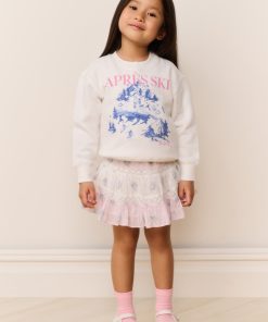 Little Girls Amethyst Ski Pullover