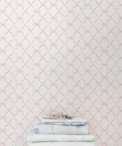 Baby Bow Faded Primrose Standard Wallpaper