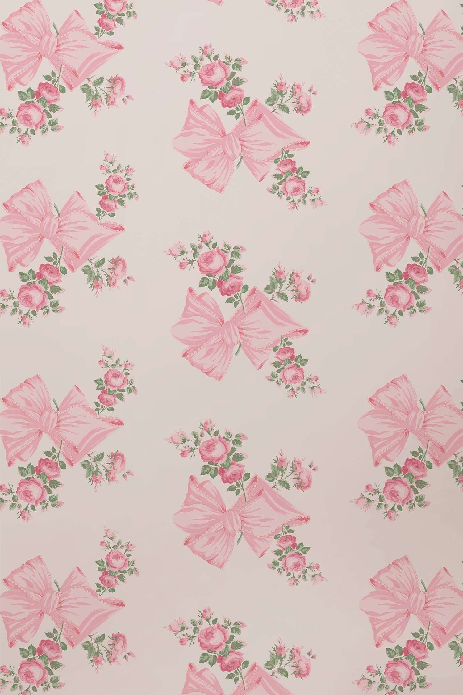 Rosa Beaux Pink Mint Standard Wallpaper - Image 2