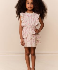 Little Girls Blooming Floral Decker Dress