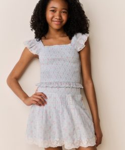 Tween Solena Floral Cotton Skirt