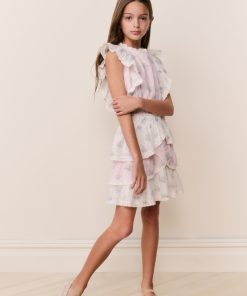 Tween Decker Mixed Print Dress
