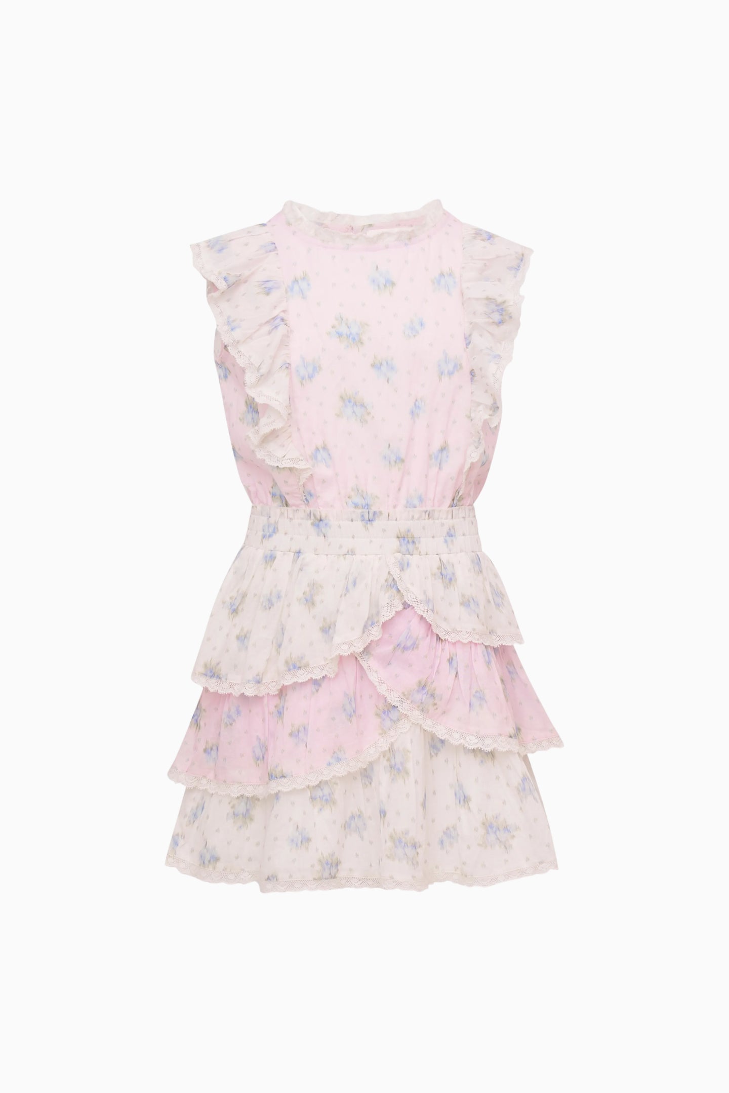 Little Girls Decker Mixed Print Dress - Image 4