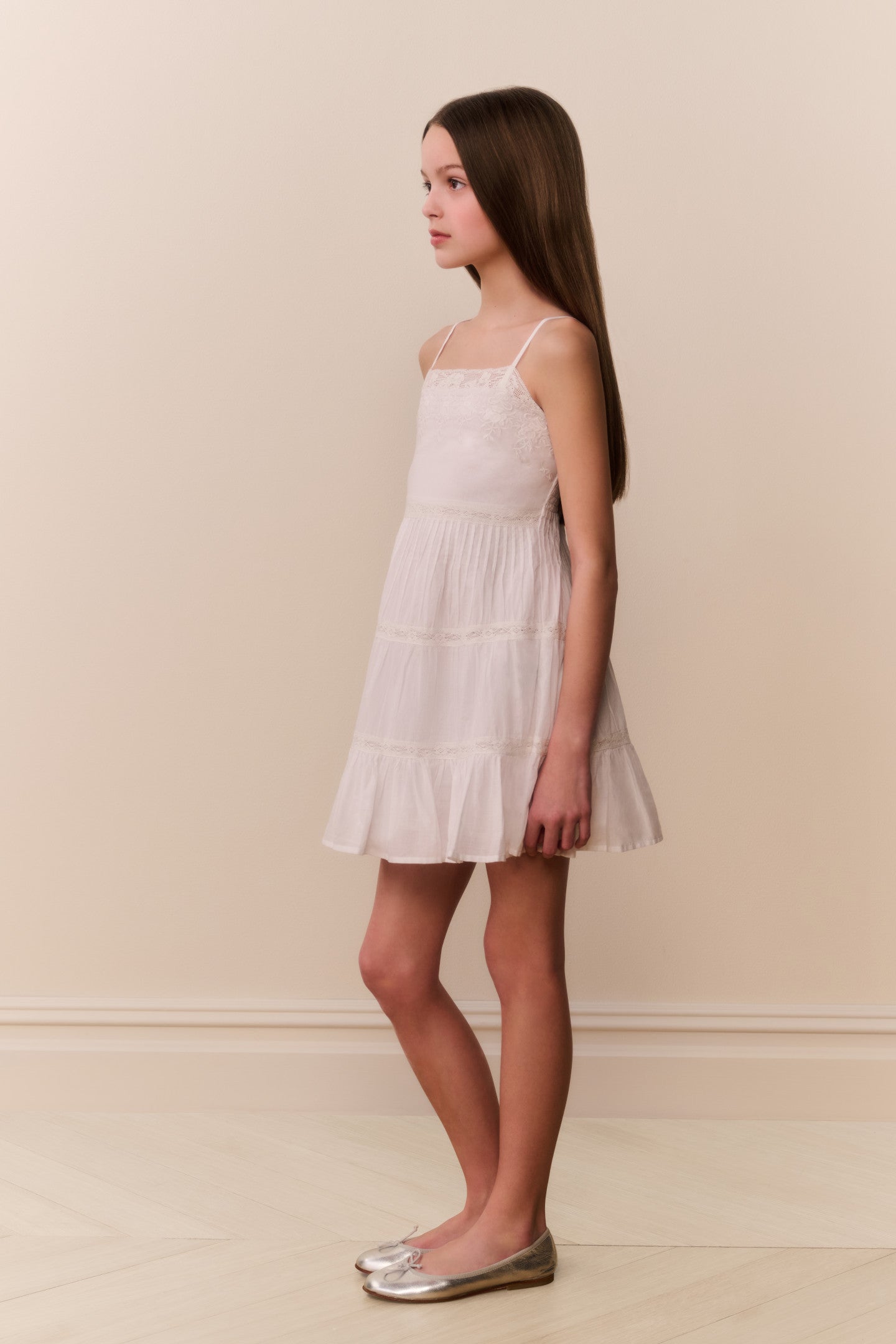 Tween Cotton Lace-Trimmed Zuri Dress - Image 2