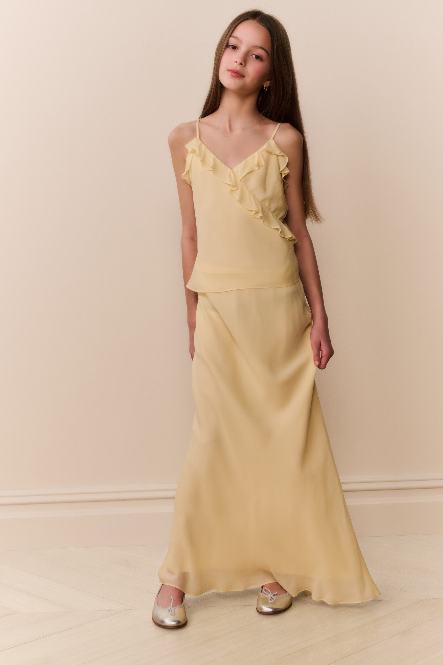 Tween Kalea Chiffon Ruffle Top - Image 2