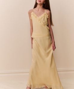 Tween Thyme Chiffon Maxi Skirt