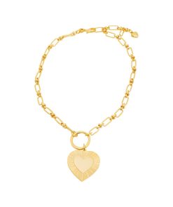 Brinker+Eliza Gold Heart Necklace