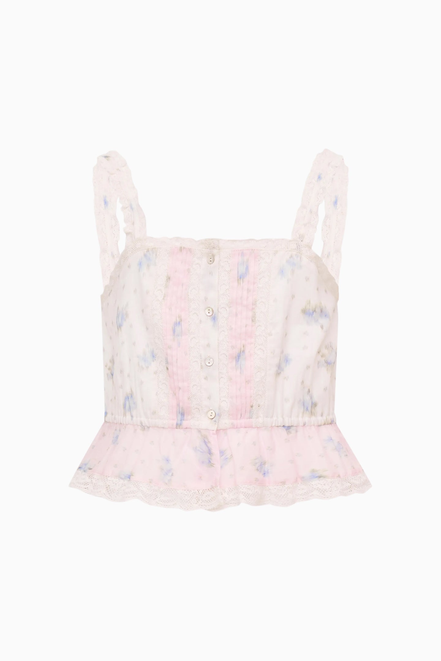 Tween Jessamine Mixed Print Top - Image 5