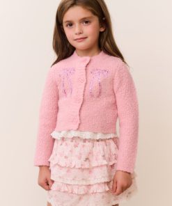 Little Girls Journelle Embellished Cardigan