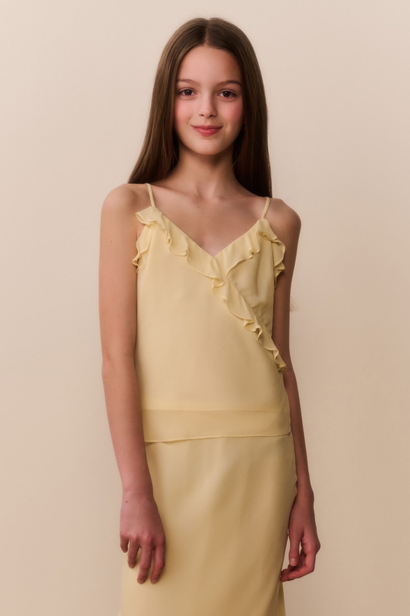 Tween Kalea Chiffon Ruffle Top