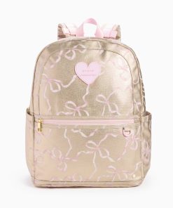 STATE x LoveShackFancy Gold Kane Double Pocket Backpack