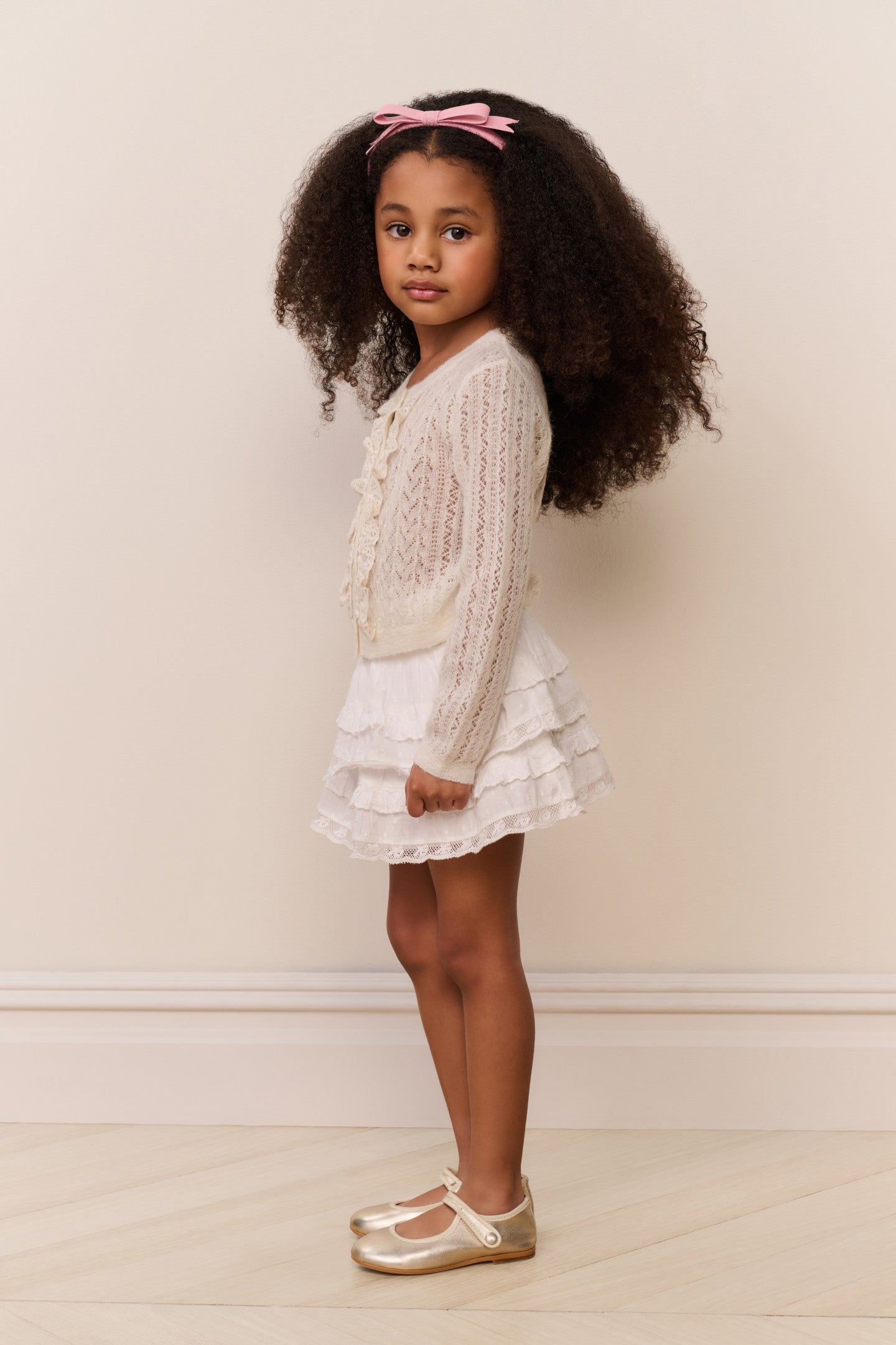 Little Girls Kena Alpaca-Wool Cardigan - Image 3