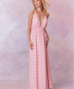 Love Heirloom Print Halter Maxi Dress