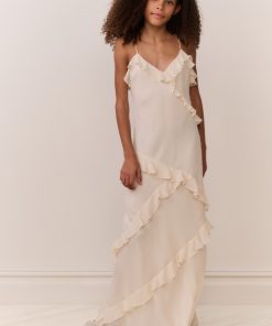 Tween Mini Rialto Cream Maxi Dress