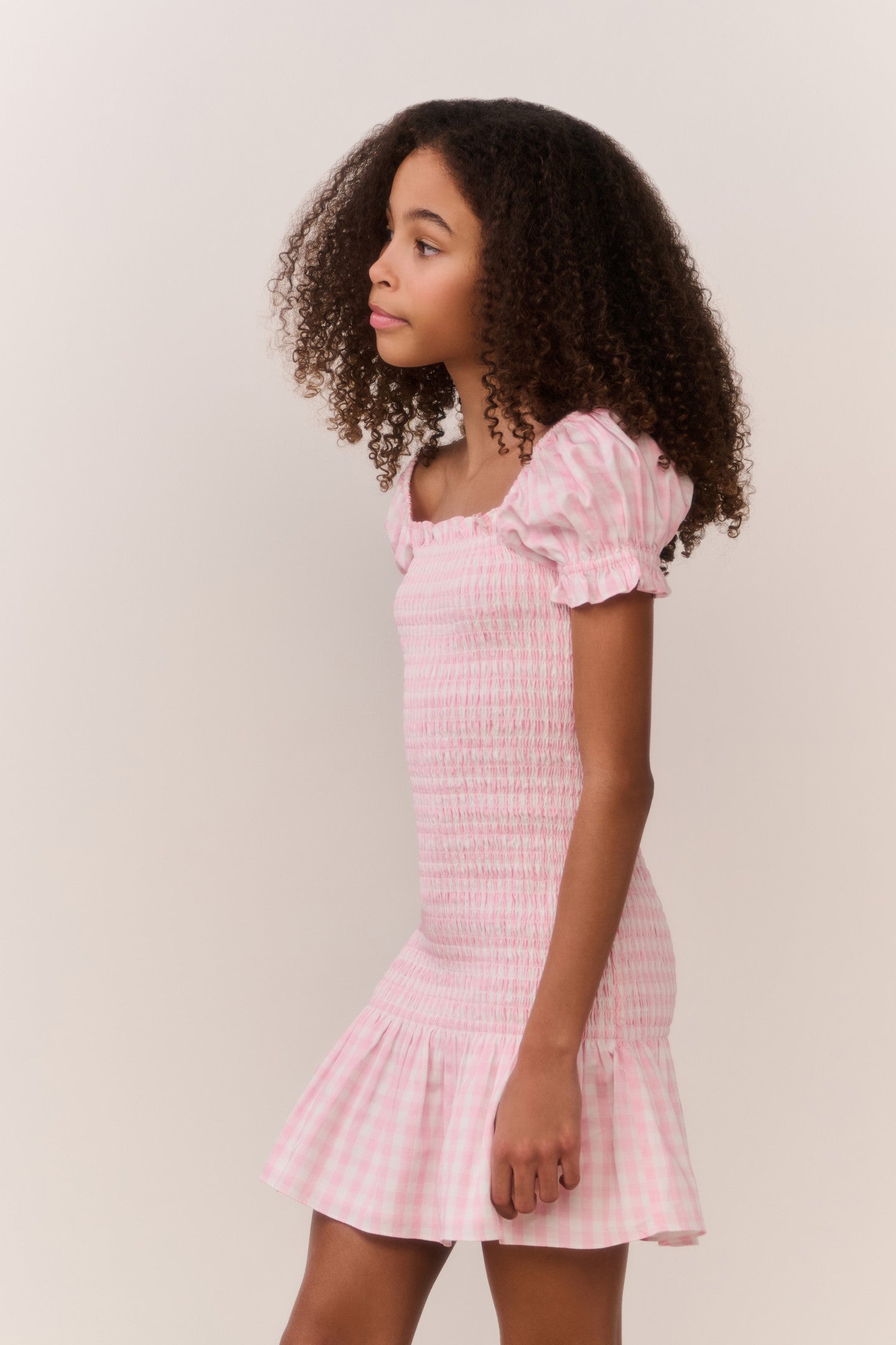 Tween Mosa Cotton Gingham Dress - Image 4