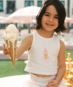 Little Girls Vanilla Twirl Tank