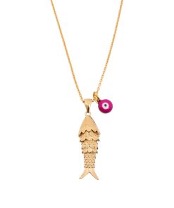 Hypso Fish And Eyes Necklace