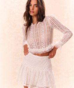 Rubyanne Crochet Lace Mini Skirt