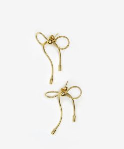 Marland Backus Gold Bow Earrings