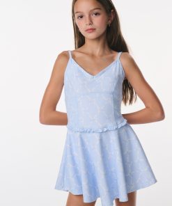 Tween Sariah Bow Print Active Dress