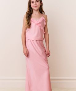 Tween Thyme Charmeuse Maxi Skirt