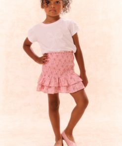 Girls Tilliat Cotton Bow Tee