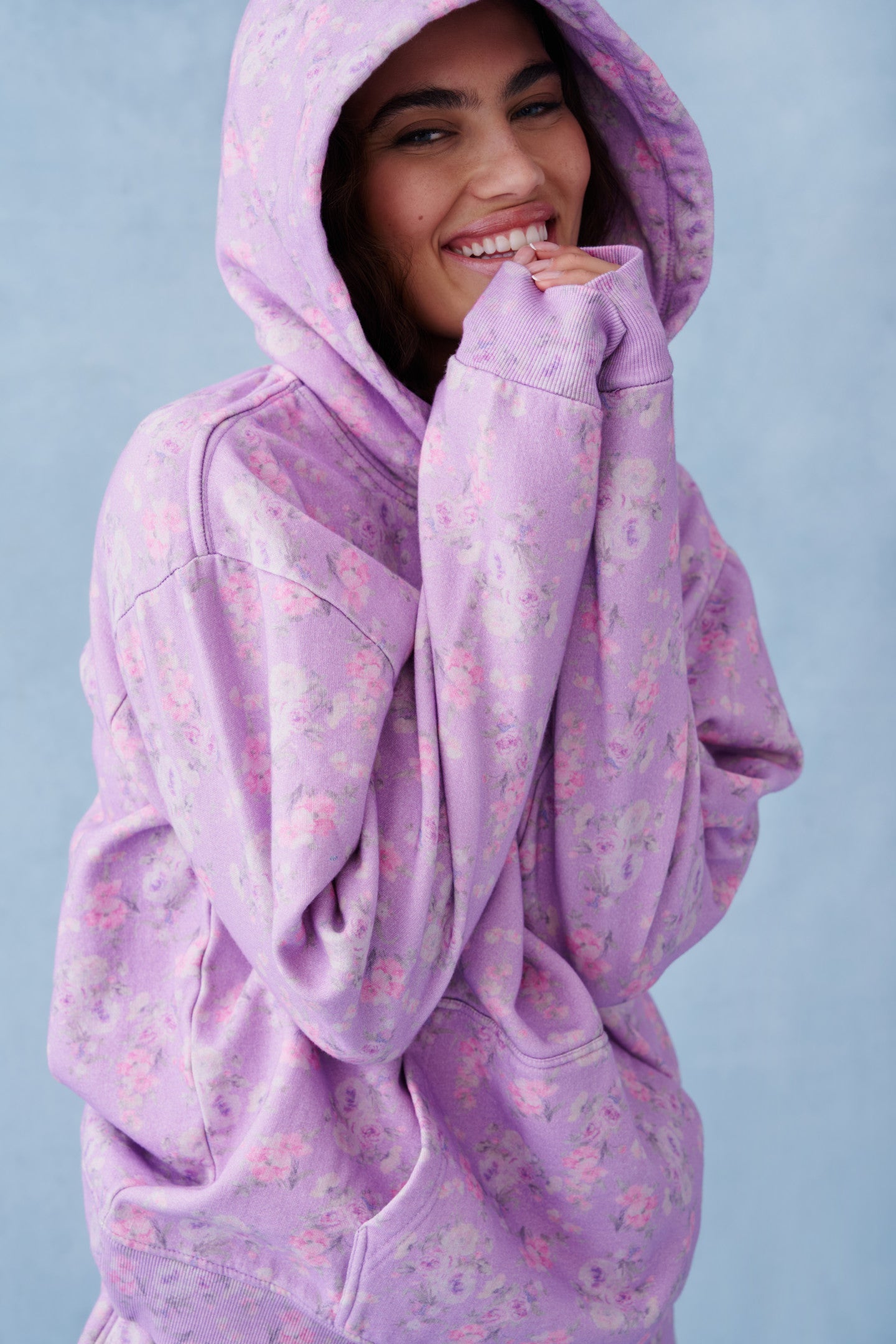 Nacova Floral Cotton Hoodie