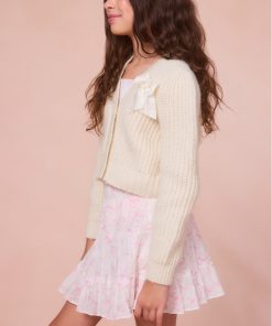 Girls Raf Bow Print Mini Skirt