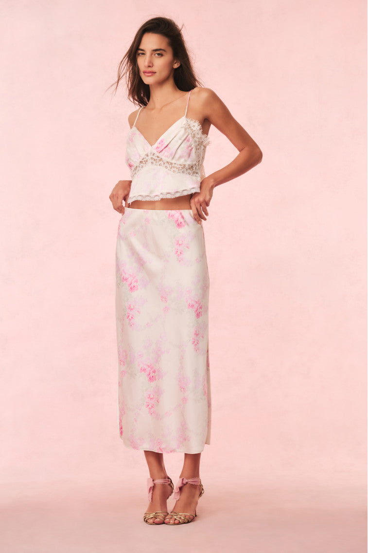 Spritely Satin Floral Cami - Image 3